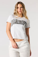 Twill Embroidered Boxy T-Shirt