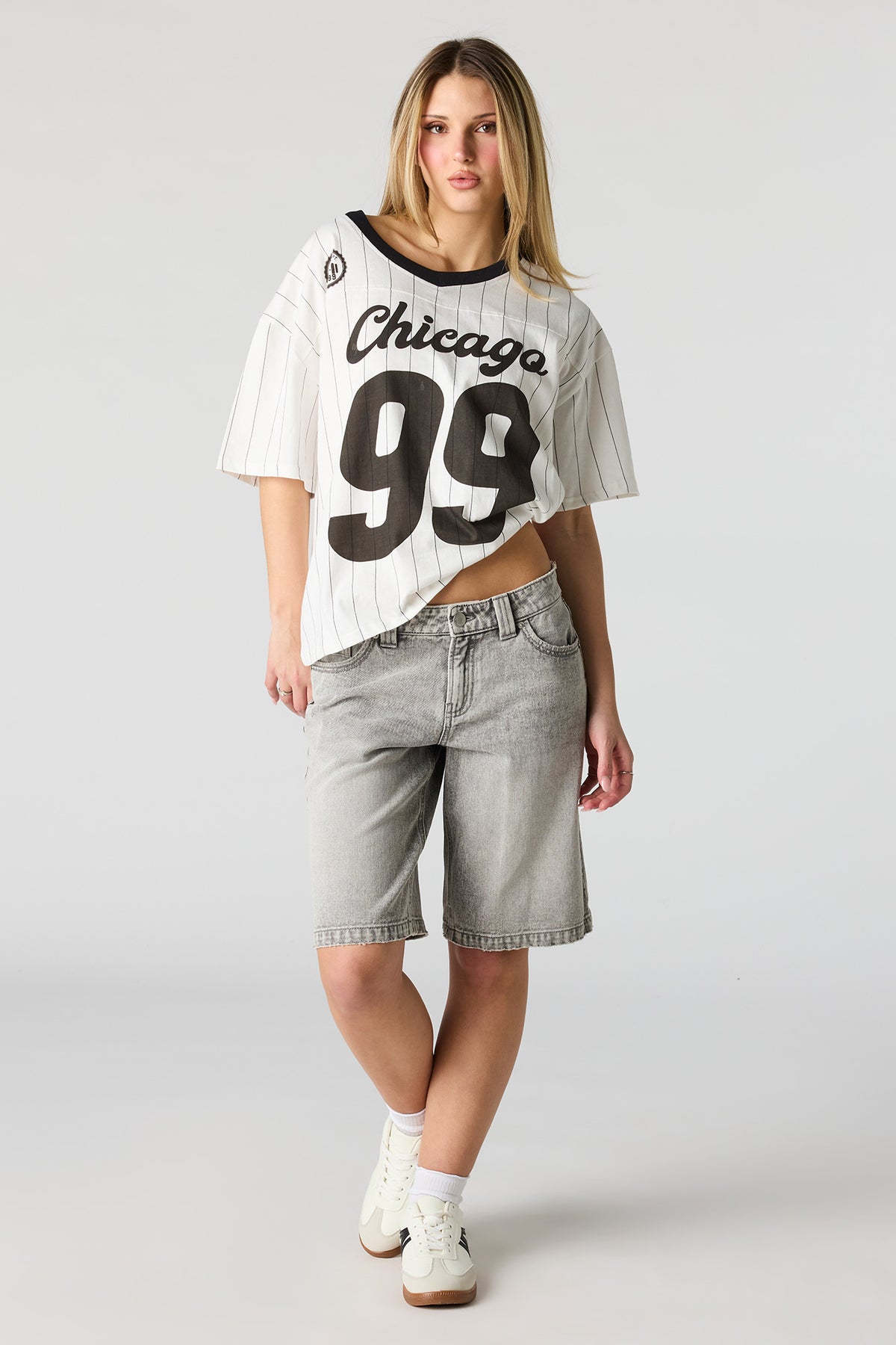 Alt View 3. Jersey Graphic T-Shirt - White