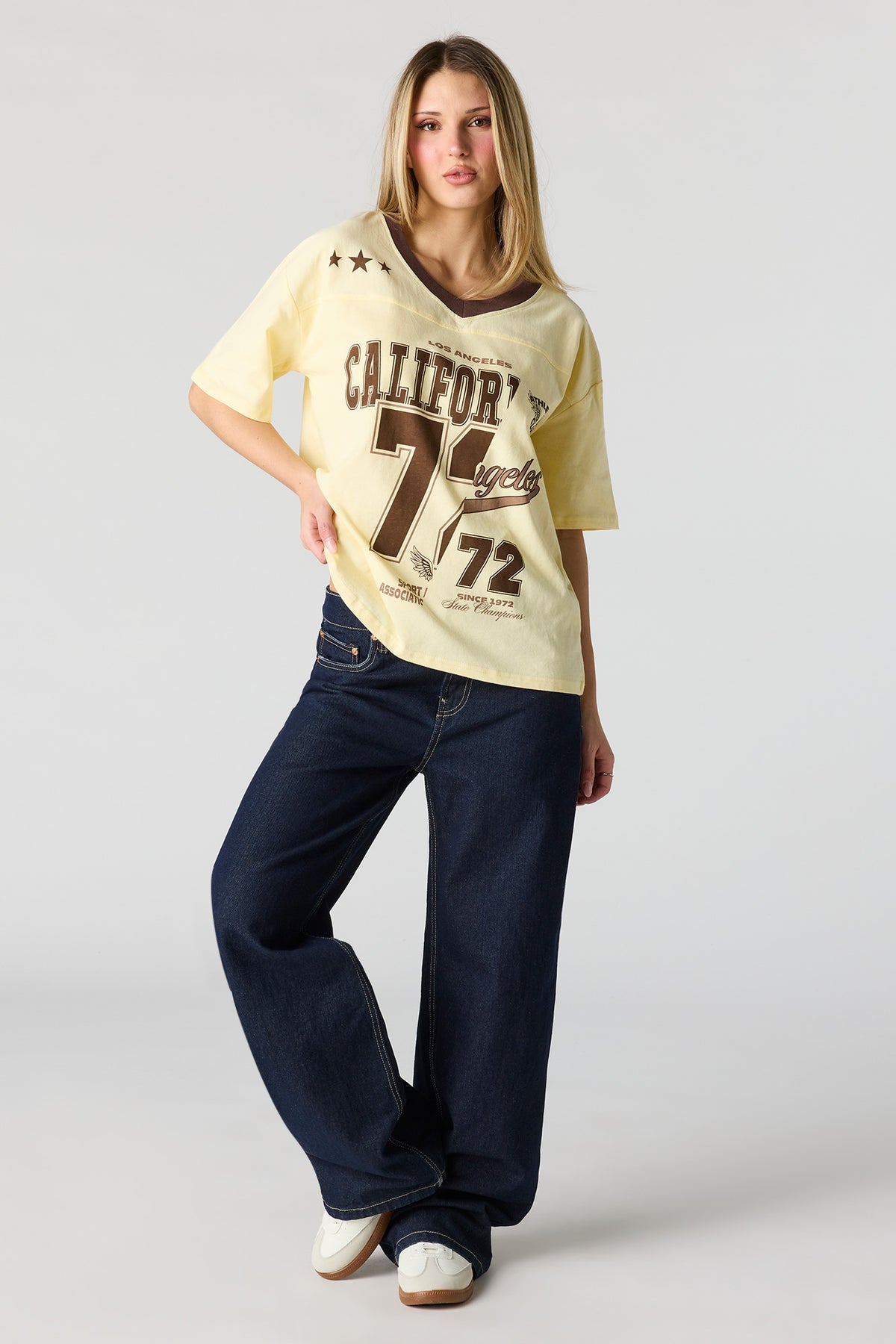 Alt View 3. Jersey Graphic T-Shirt - Yellow