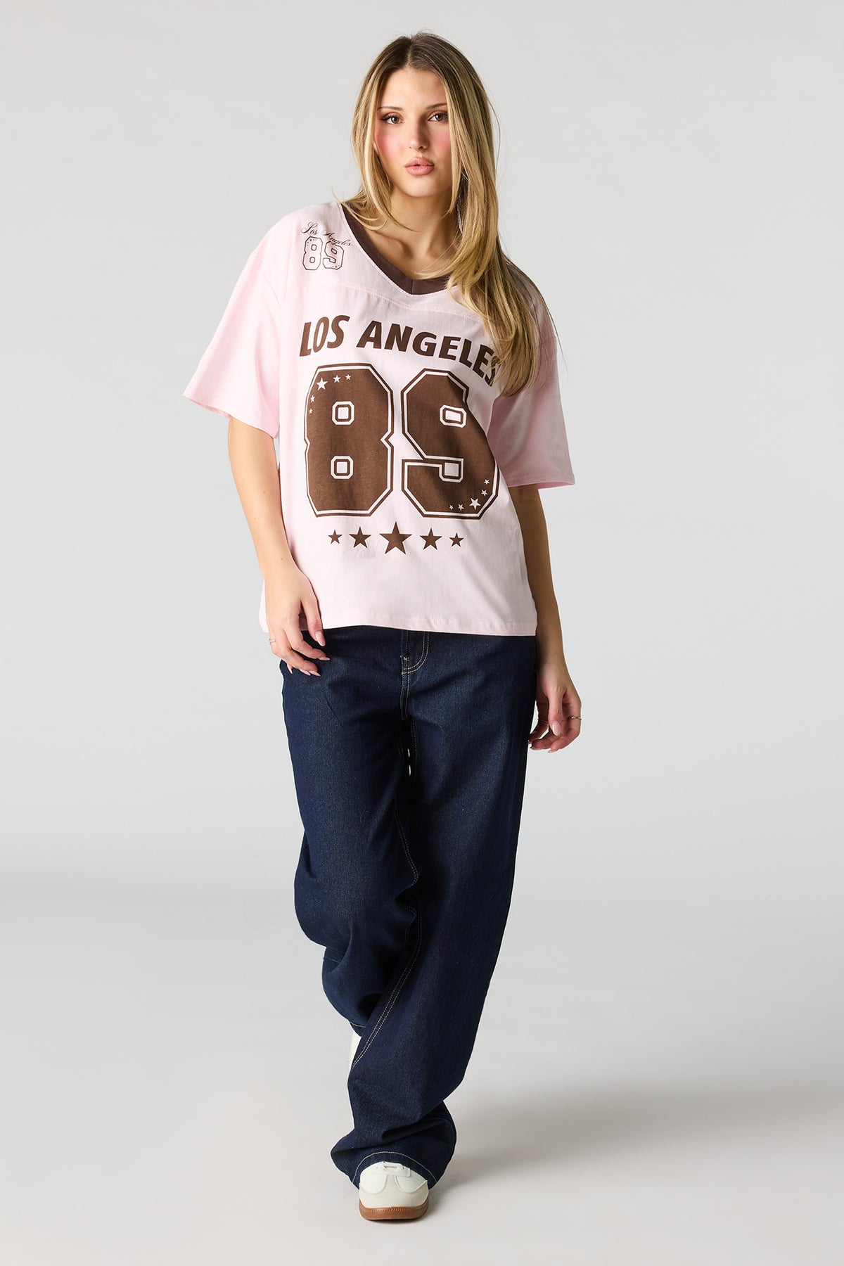 Alt View 3. Jersey Graphic T-Shirt - Light Pink