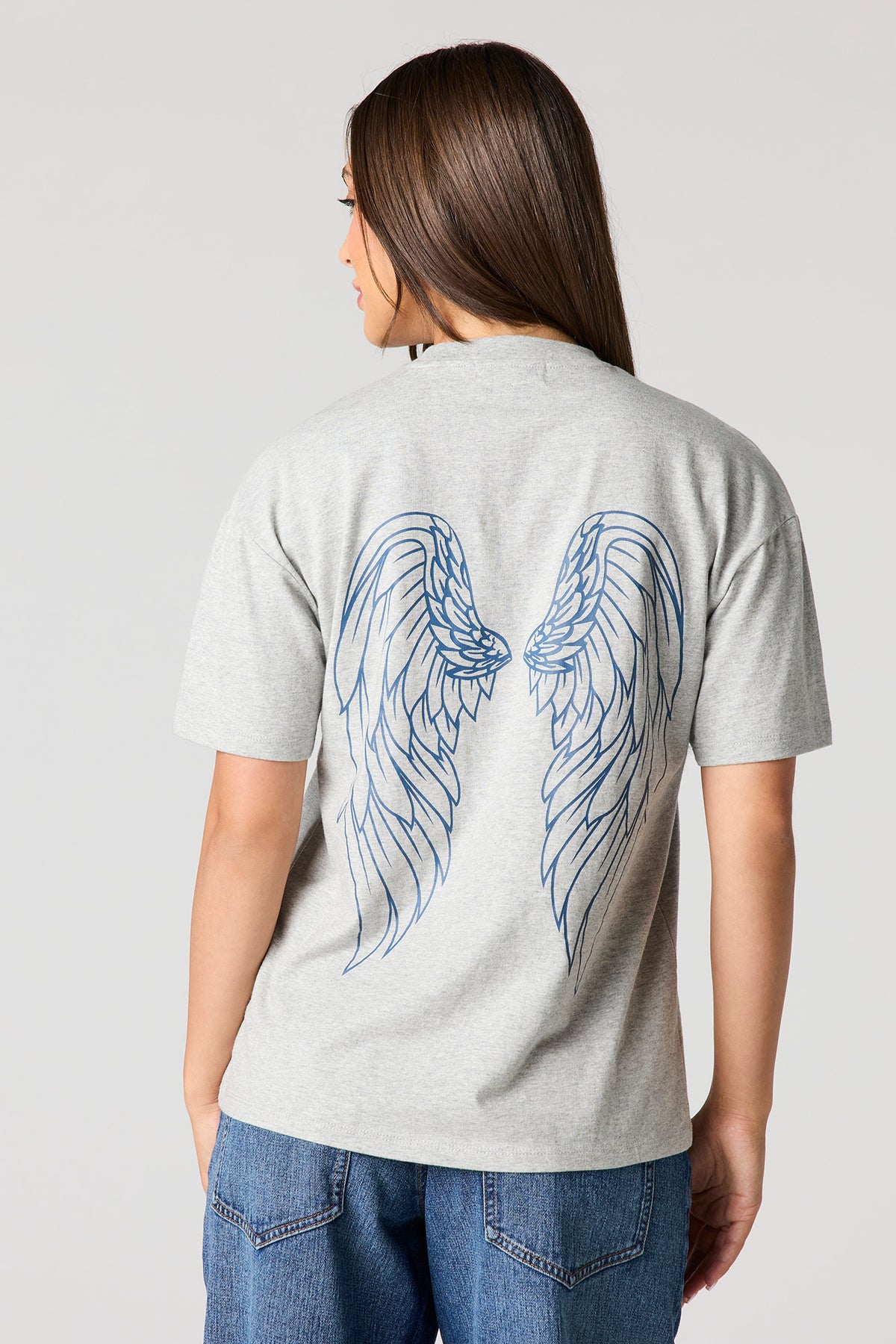 T-shirt de coupe garçonne à imprimé No Angel