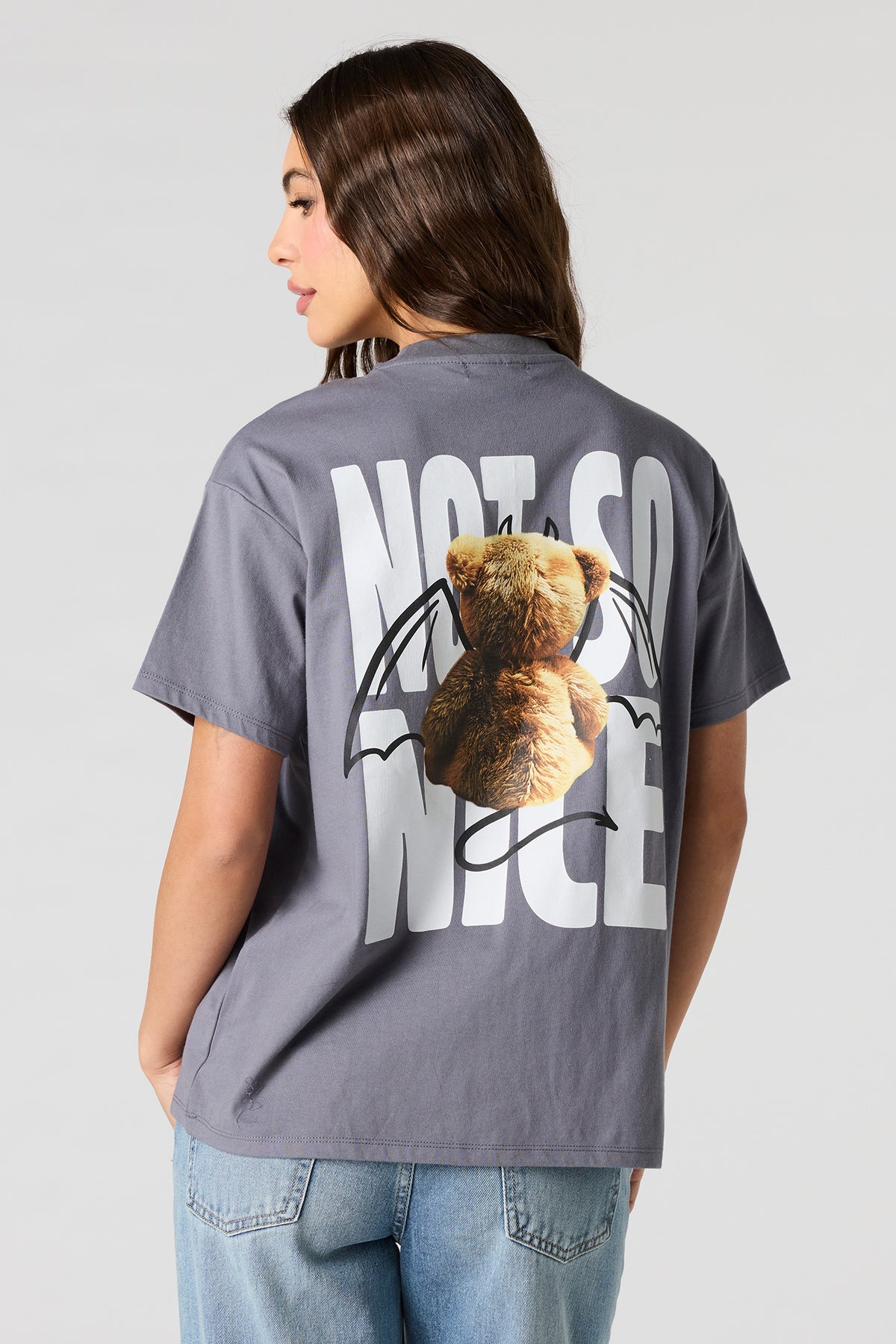 Vue alternative 2. T-shirt de coupe garçonne à imprimé Not So Naughty