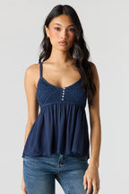 Crochet Babydoll Tank