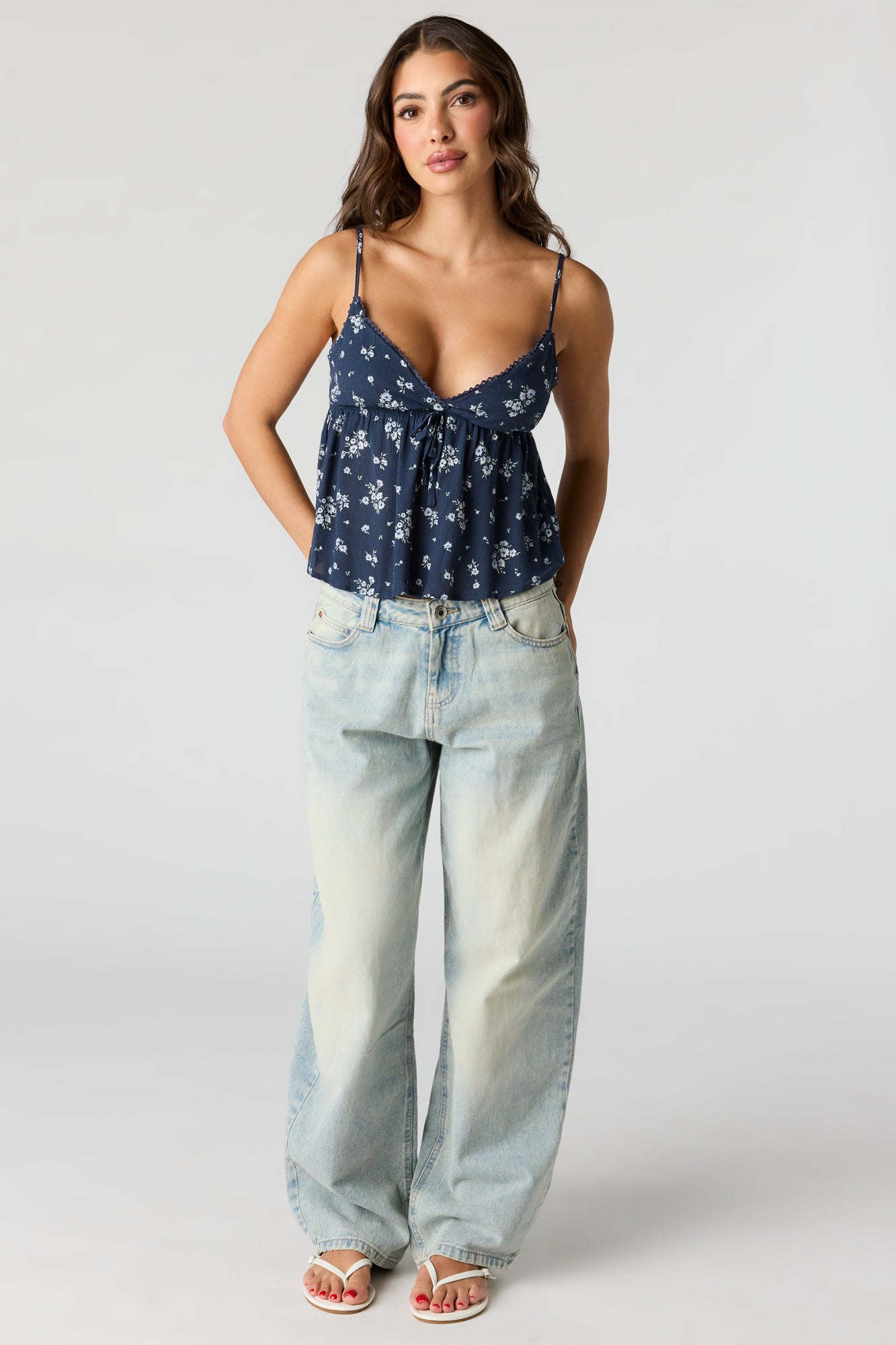 Floral Surplice Babydoll Tank – Urban Planet
