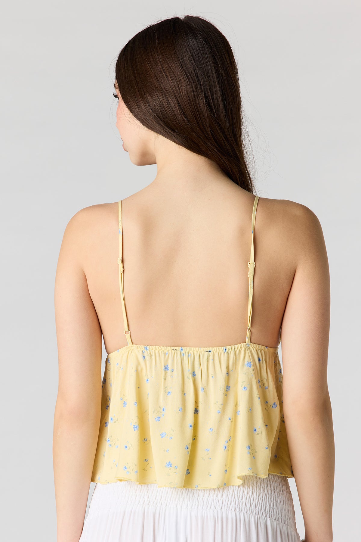 Alt View 2. Printed Baby Doll Top - Yellow