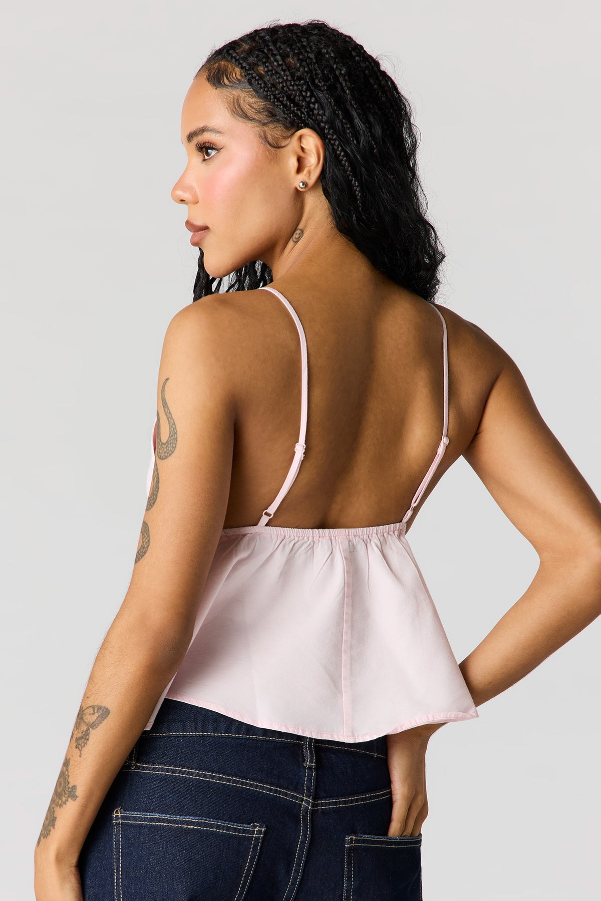 Alt View 2. Babydoll Top - Light Pink