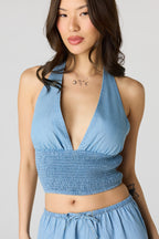 Haut en denim bain-de-soleil