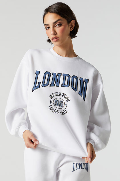 Chenille Embroidered London Fleece Sweatshirt – Urban Planet