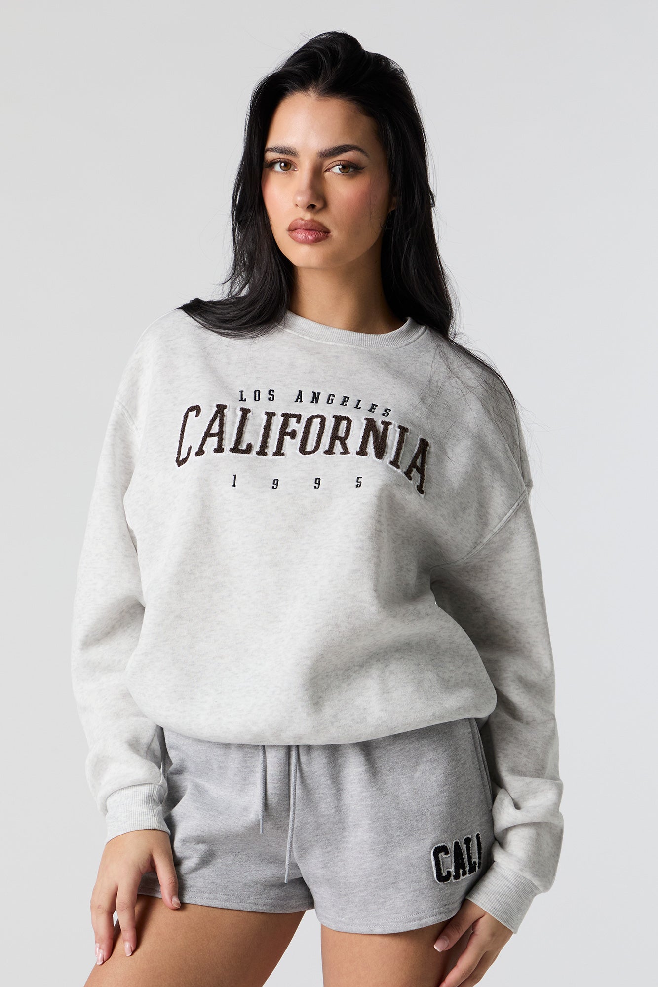 California Chenille Embroidered Fleece Sweatshirt
