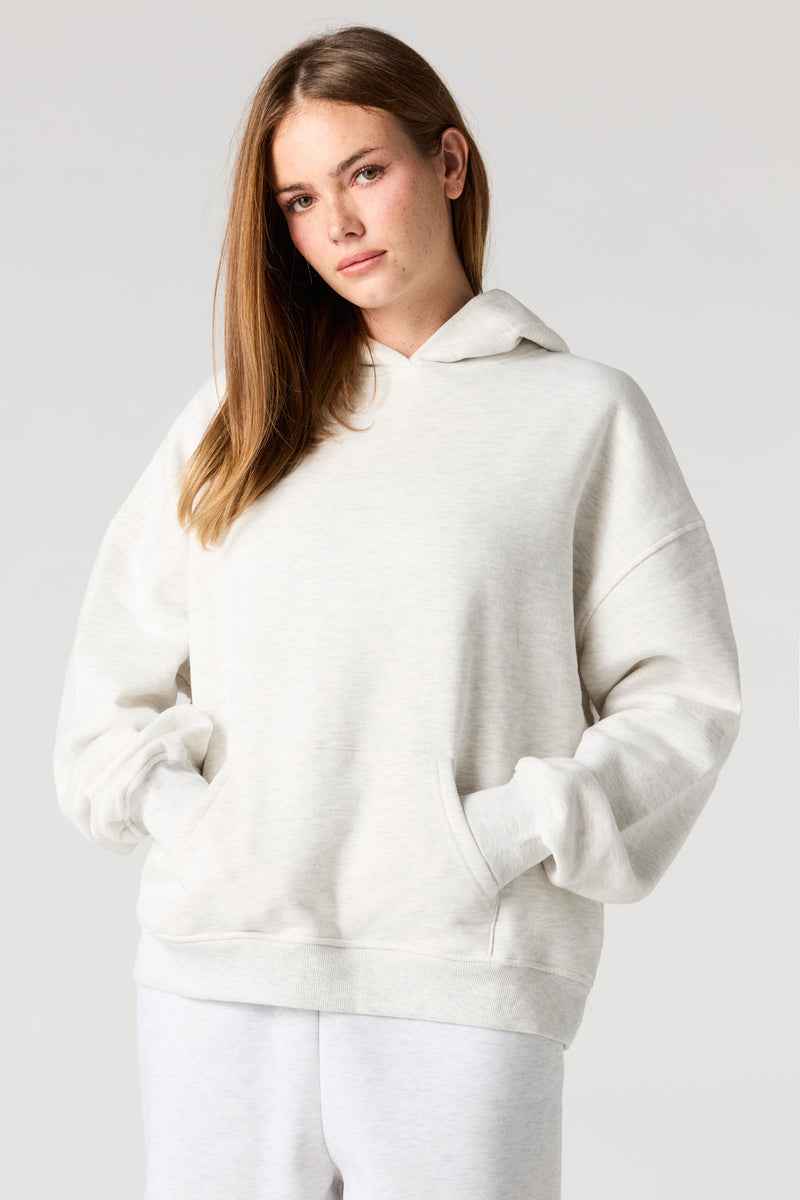 Haut carré à capuchon en molleton