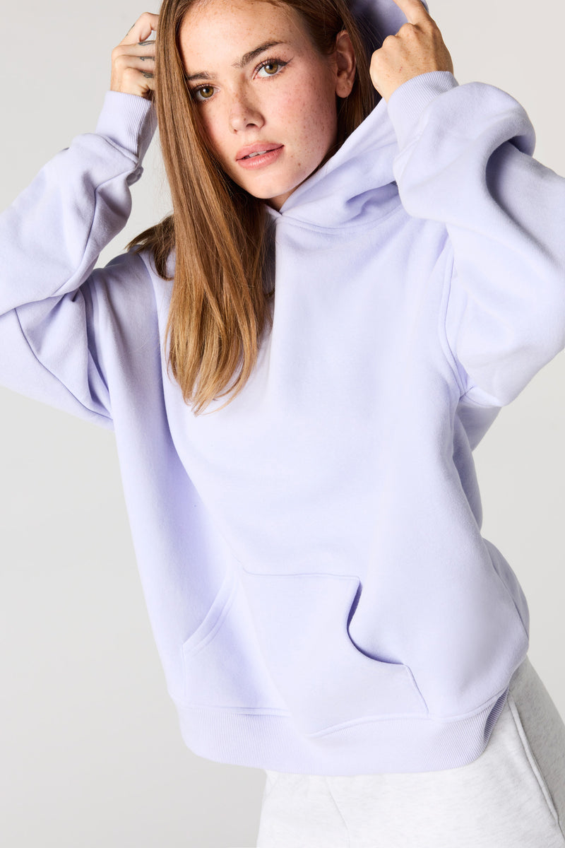 Haut carré à capuchon en molleton