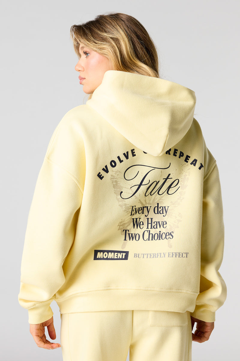 Haut carré à capuchon en molleton avec imprimé Evolve HD