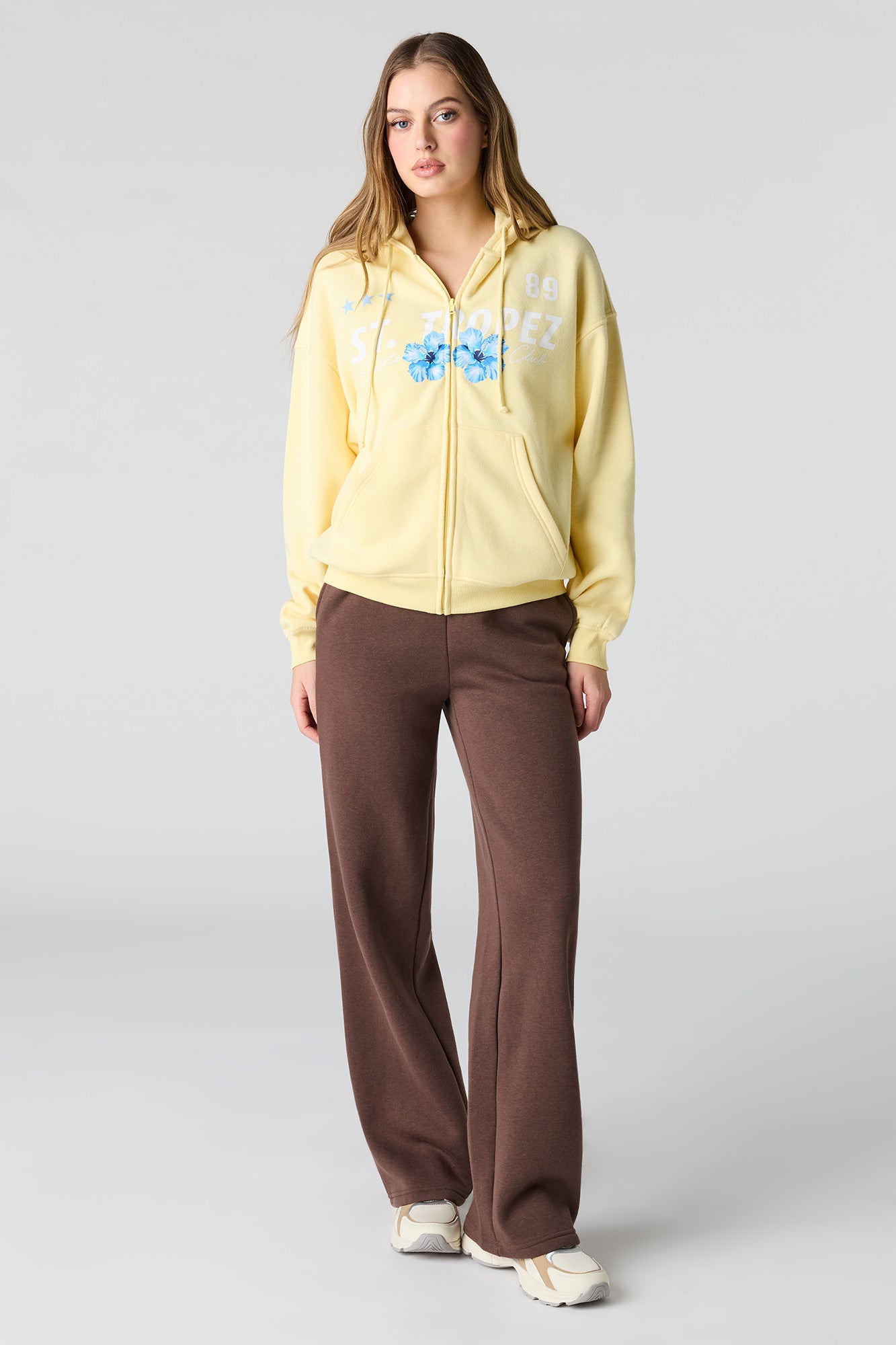 URBAN  Graphic Fleece Boxy Zip-Up Hoodie – Urban Planet