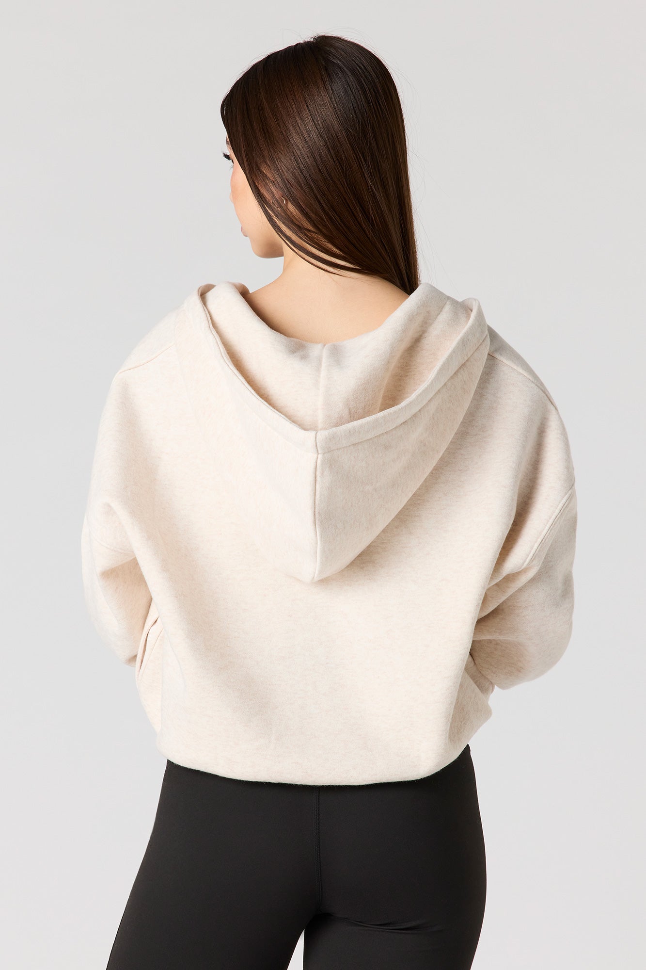 Boxy Zip-Up Fleece Hoodie – Urban Planet