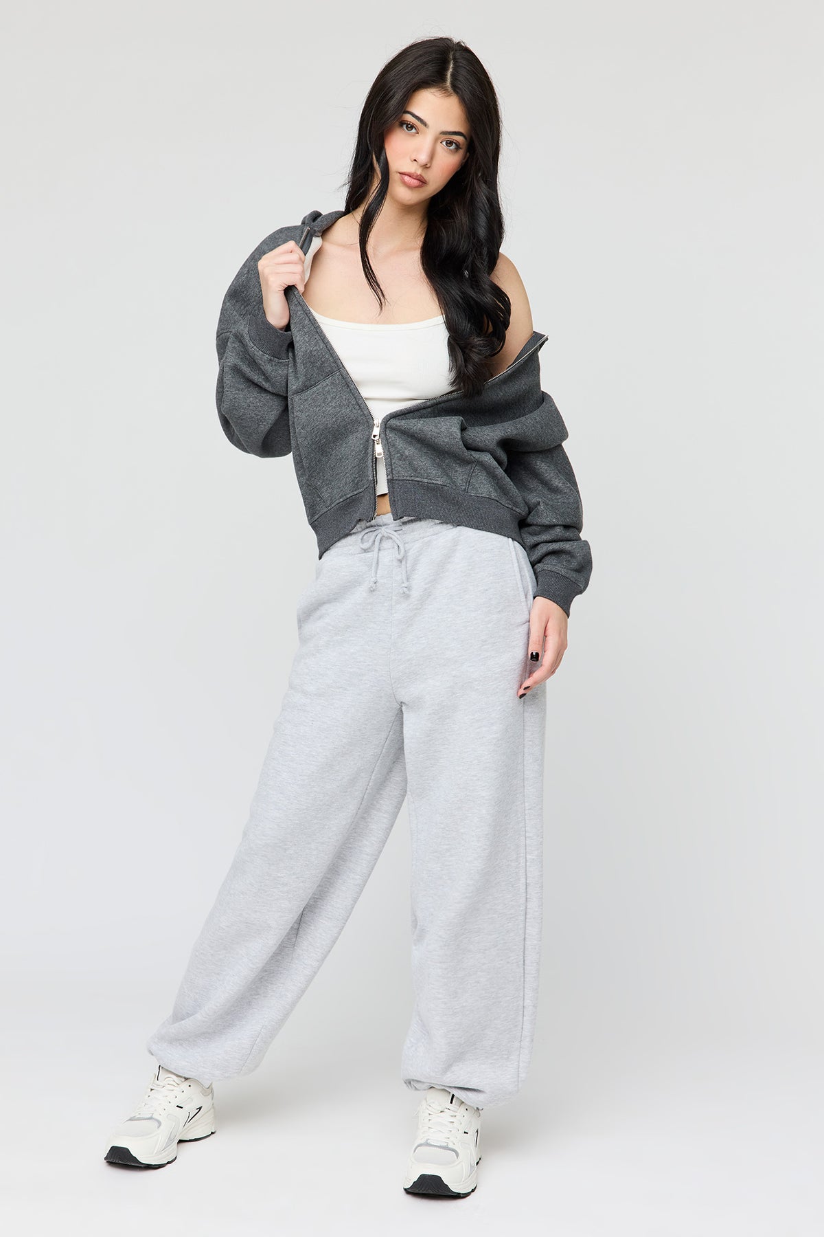 Alt View 7. Luxe Fleece Boyfriend Zip Hoodie - Green