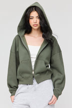 Luxe Fleece Boyfriend Zip Hoodie