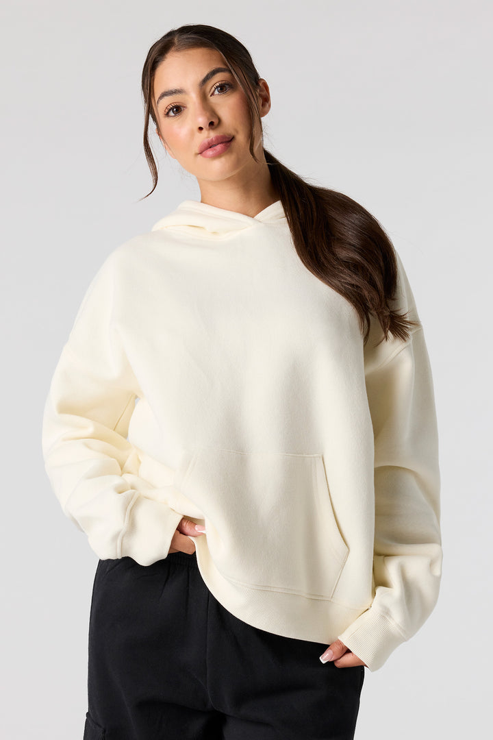 Haut carré à capuchon en molleton