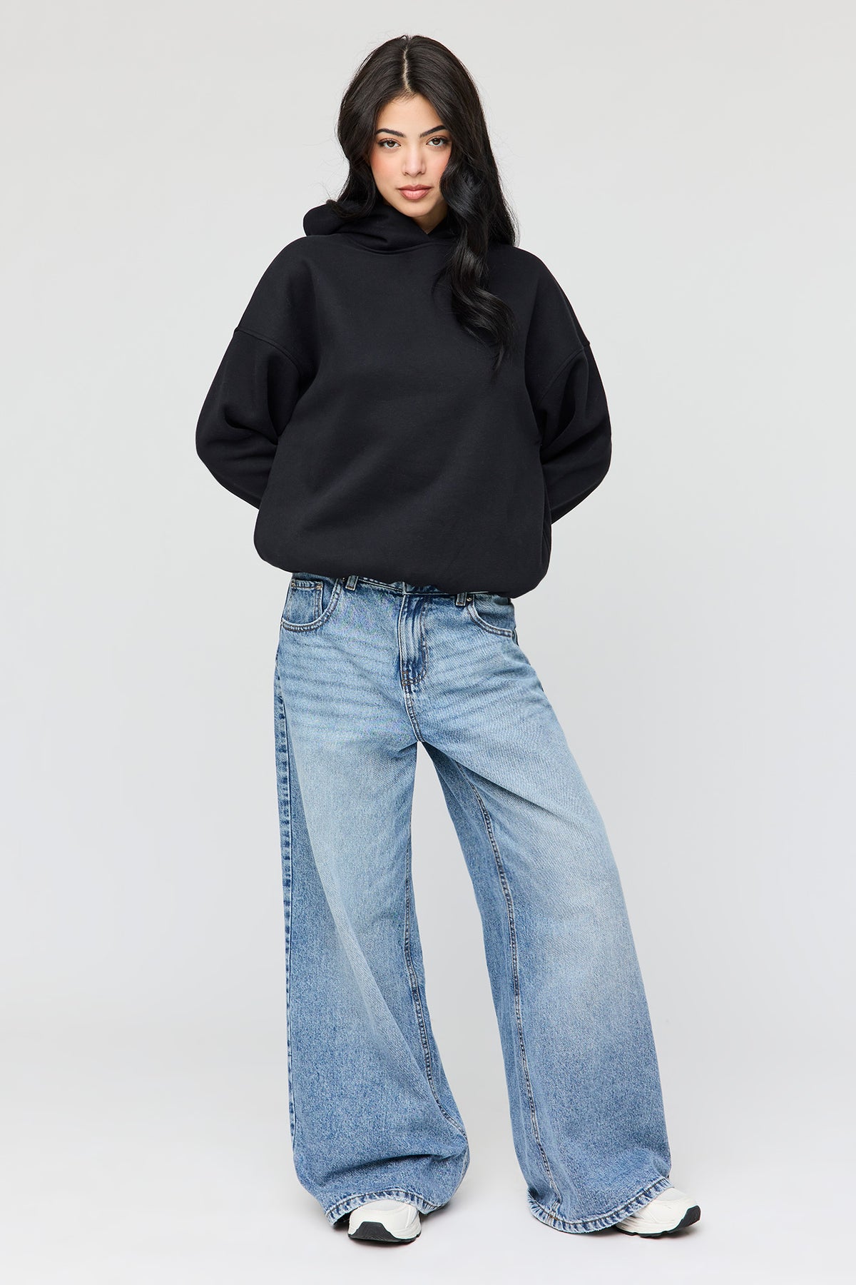 Alt View 3. Luxe Fleece Favourite Hoodie - Black