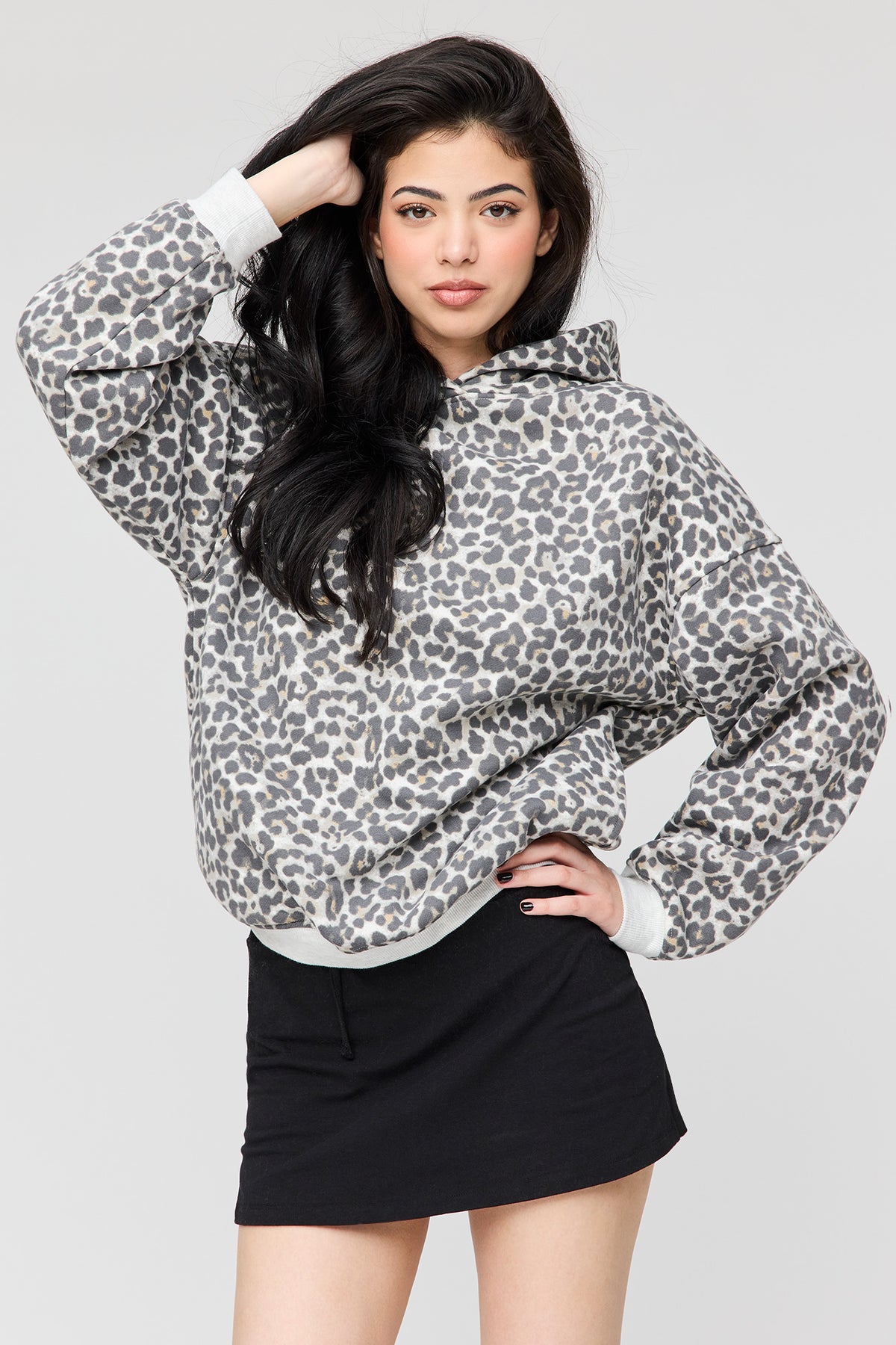Luxe Fleece Favourite Hoodie - Leopard