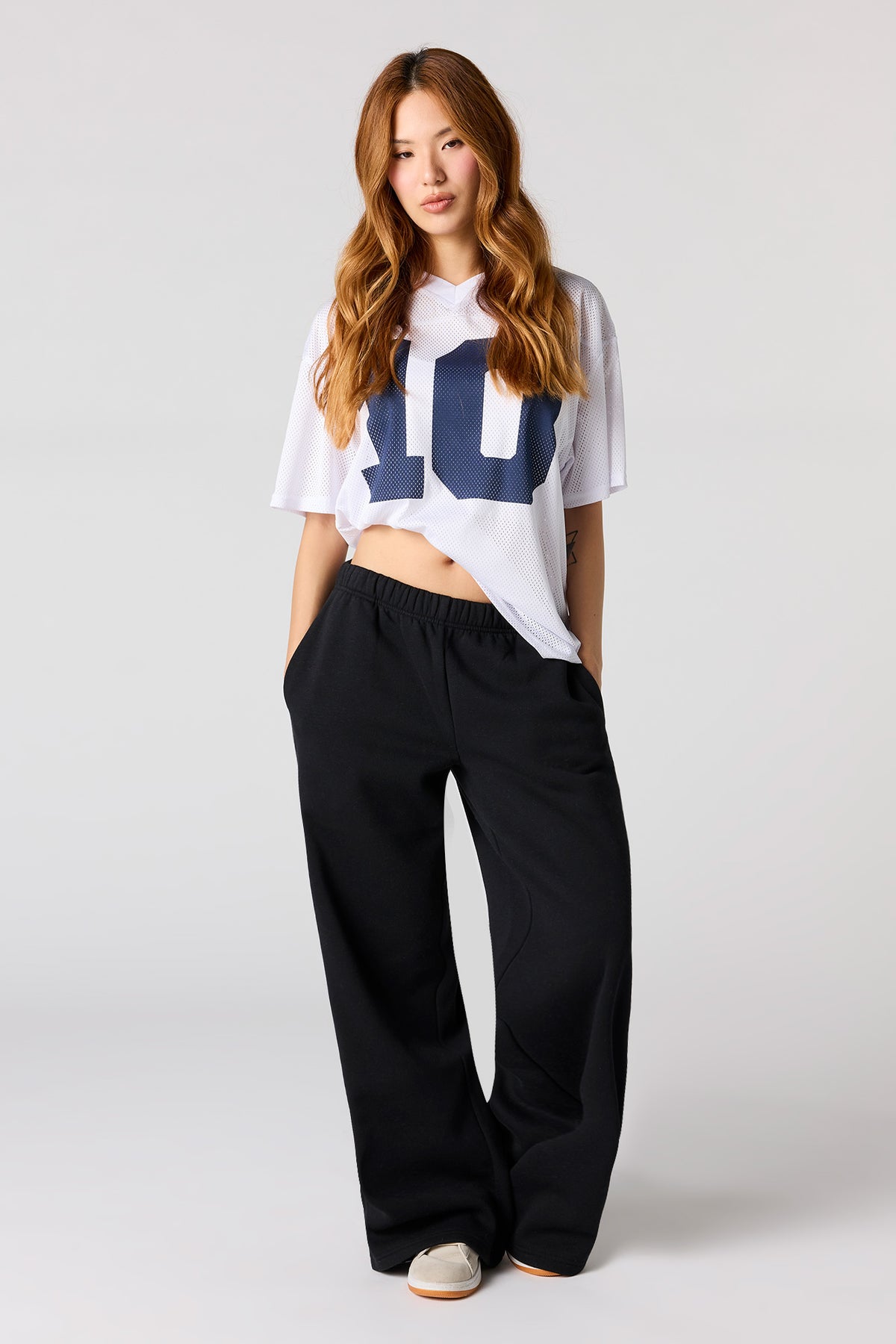 Fleece Ultra Wide Leg Sweatpant - Green