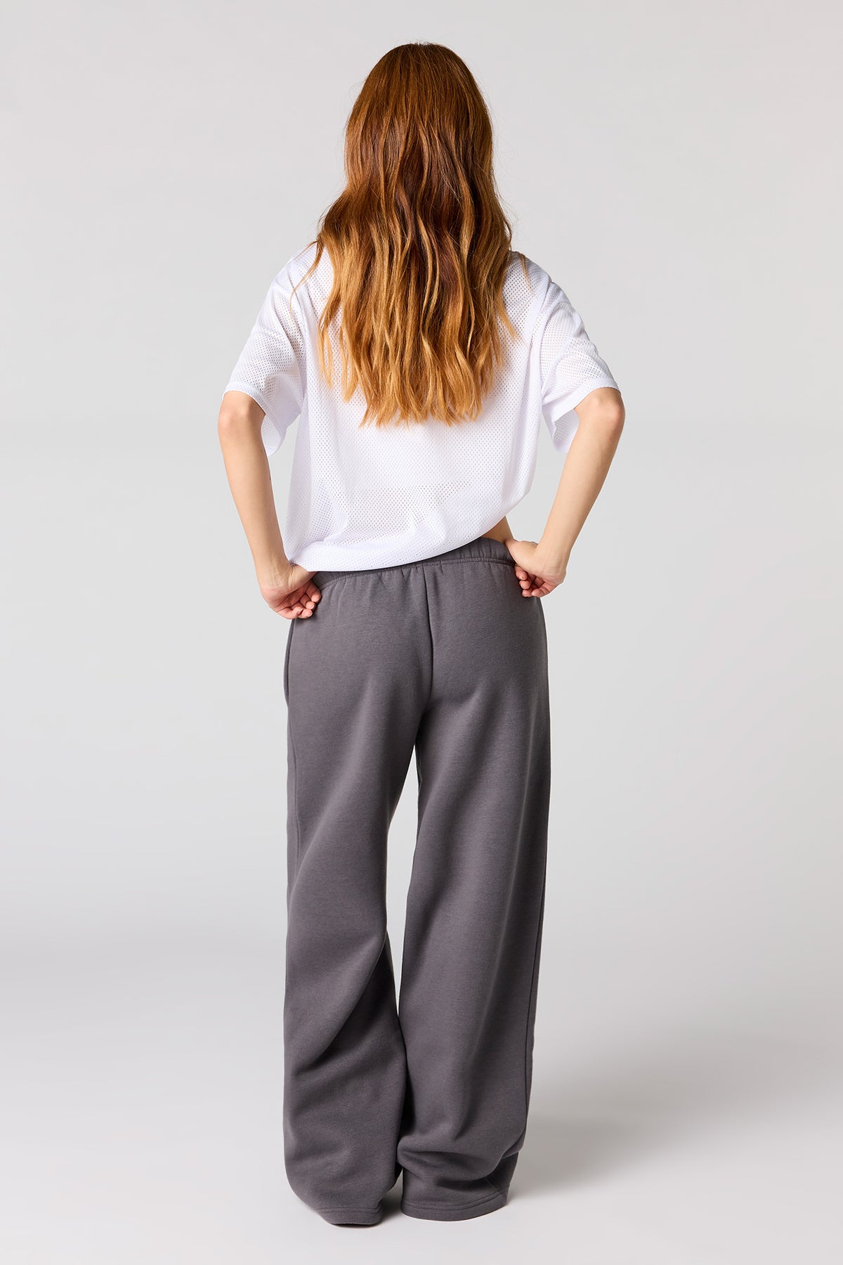 Alt View 6. Fleece Ultra Wide Leg Sweatpant - Green