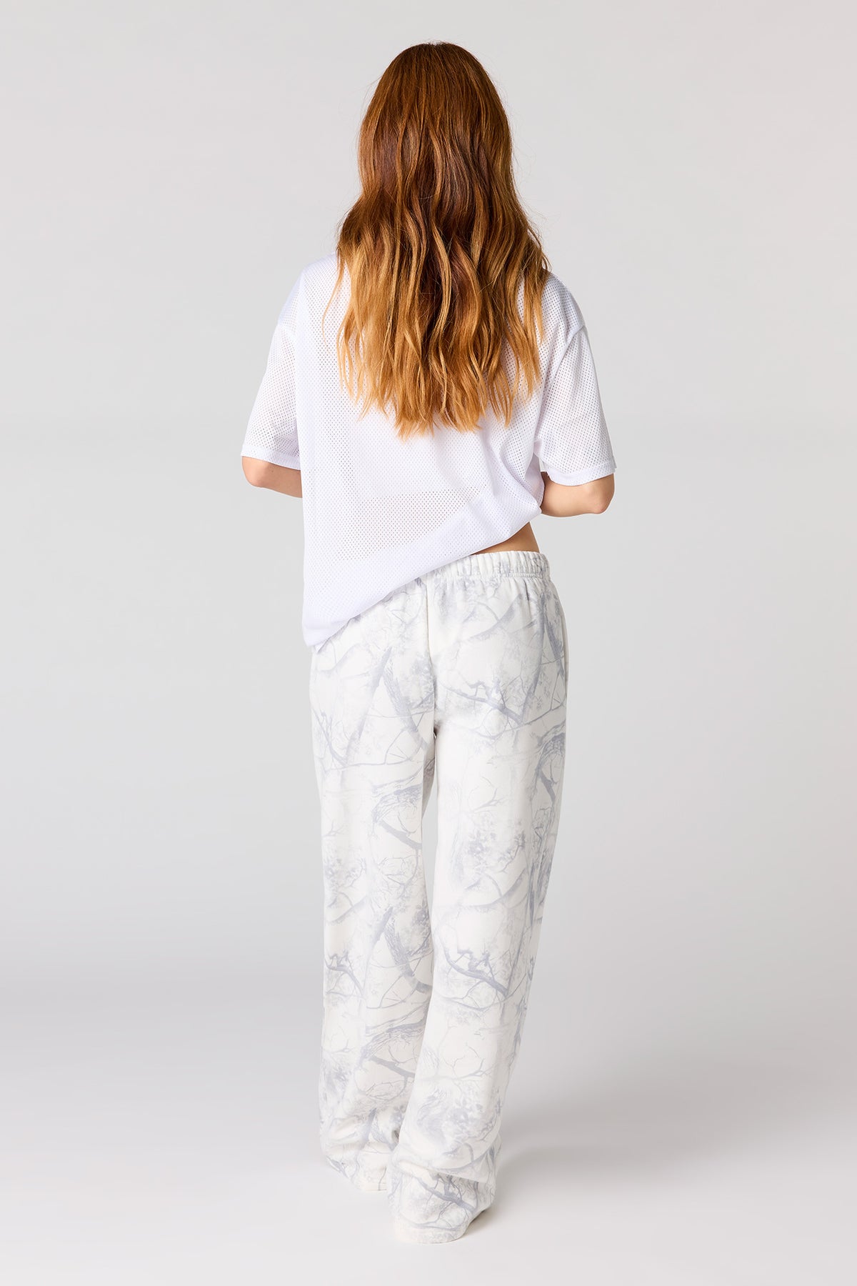 Alt View 3. Fleece Ultra Wide Leg Sweatpant - Grey Blue