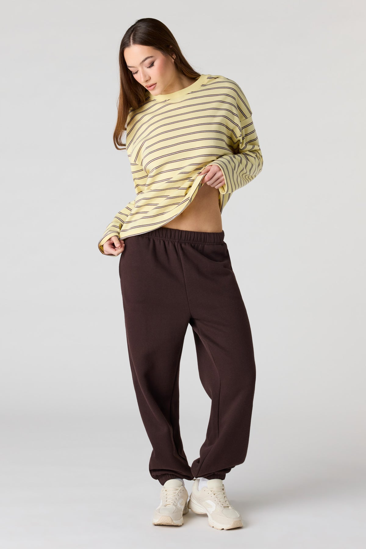 Fleece Jogger - Brown