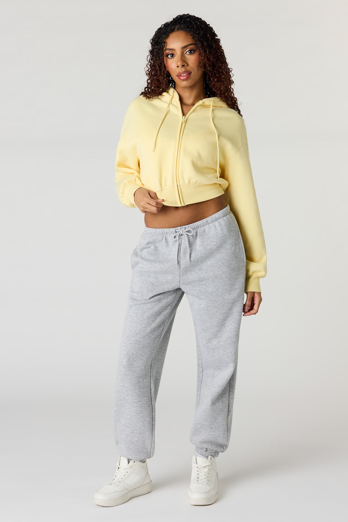 Low Rise Fleece Jogger - Heather Grey