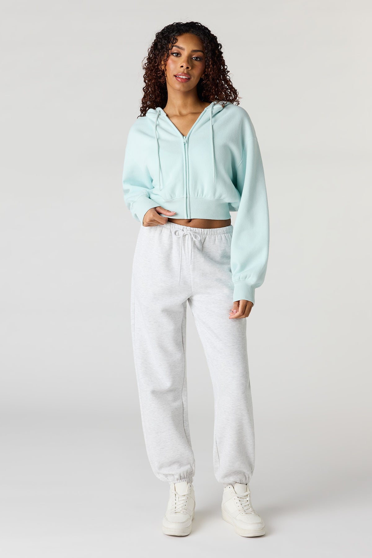 Jogger en molleton à taille basse