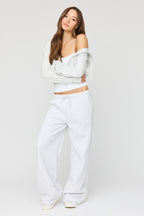 Luxe Fleece Wide Leg Sweatpant