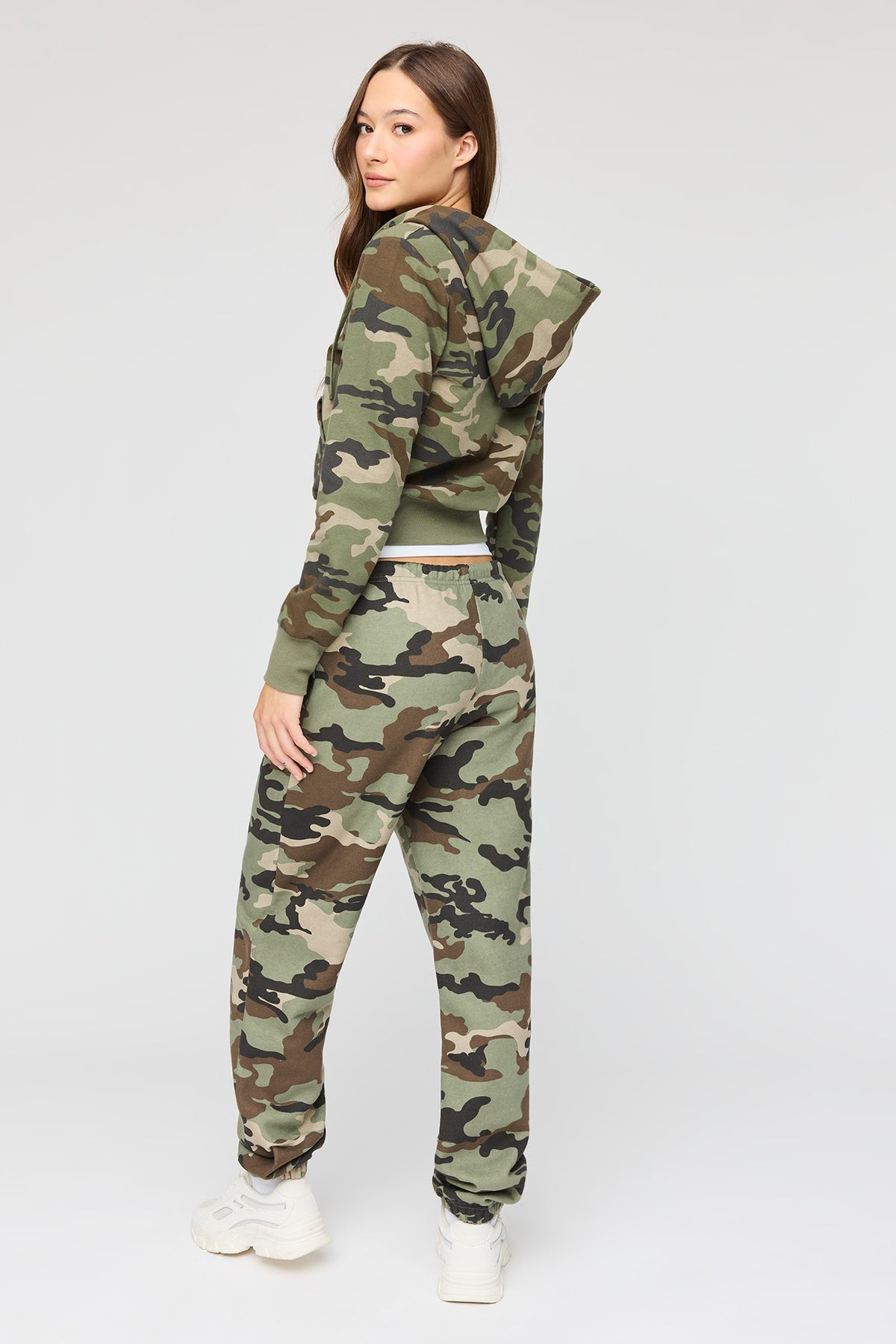 Alt View 3. Luxe Fleece Slim Fit Jogger - Camouflage