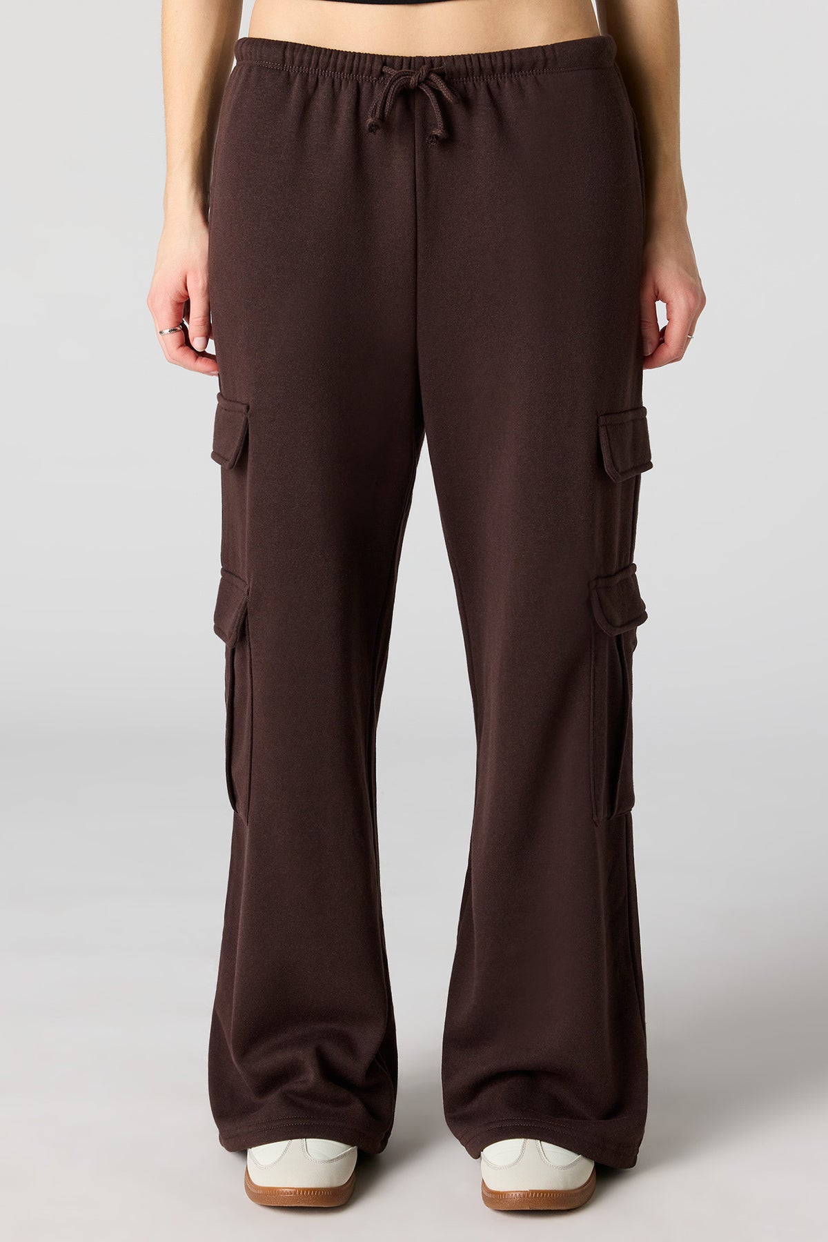 Alt View 11. Fleece Low Rise Baggy Cargo Sweatpant - Oatmeal