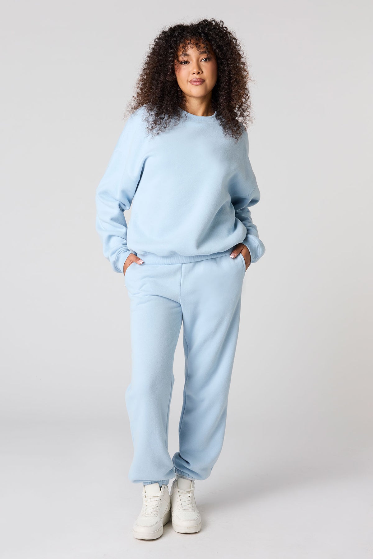 Alt View 4. Luxe Fleece Jogger - Blue