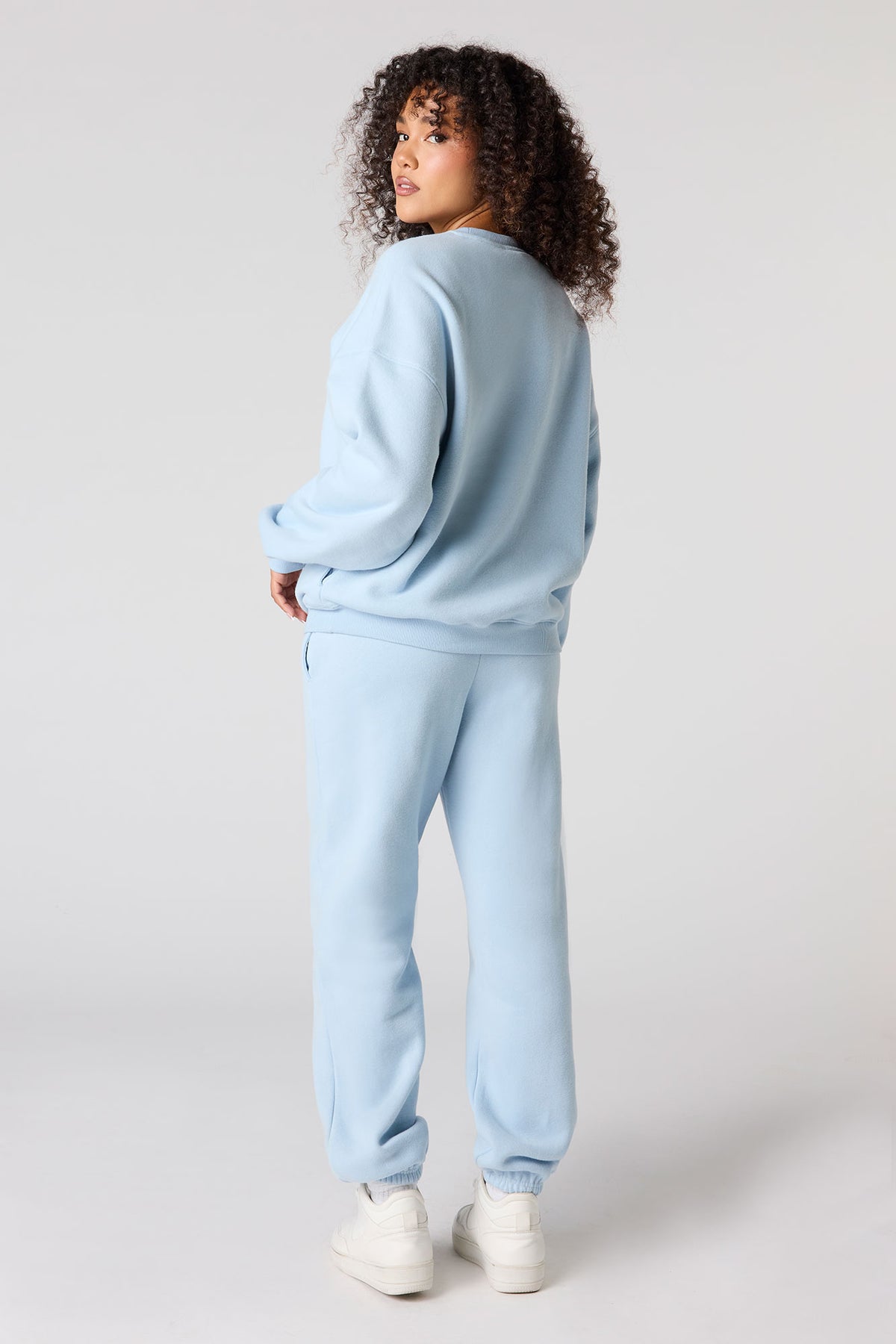 Alt View 3. Luxe Fleece Jogger - Blue