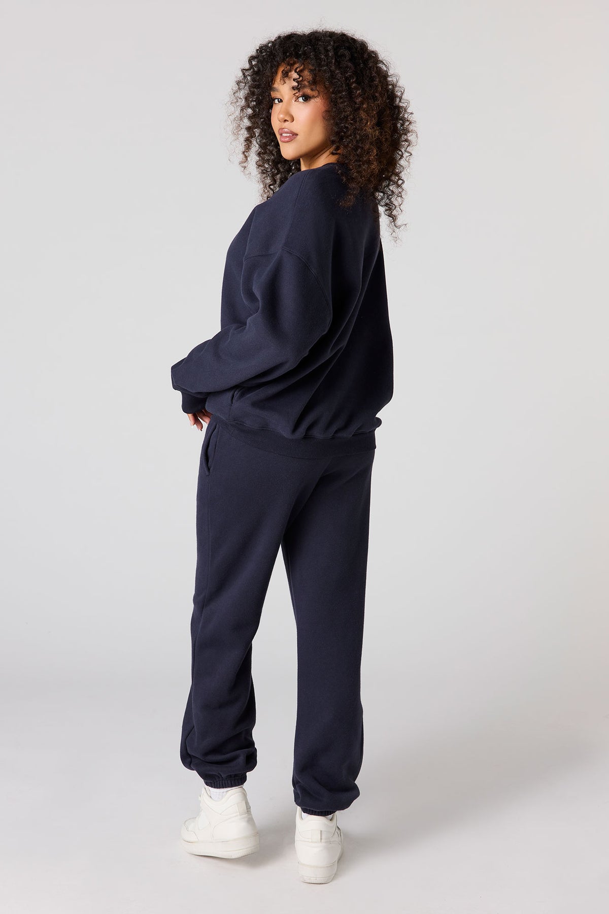 Alt View 3. Luxe Fleece Jogger - Blue