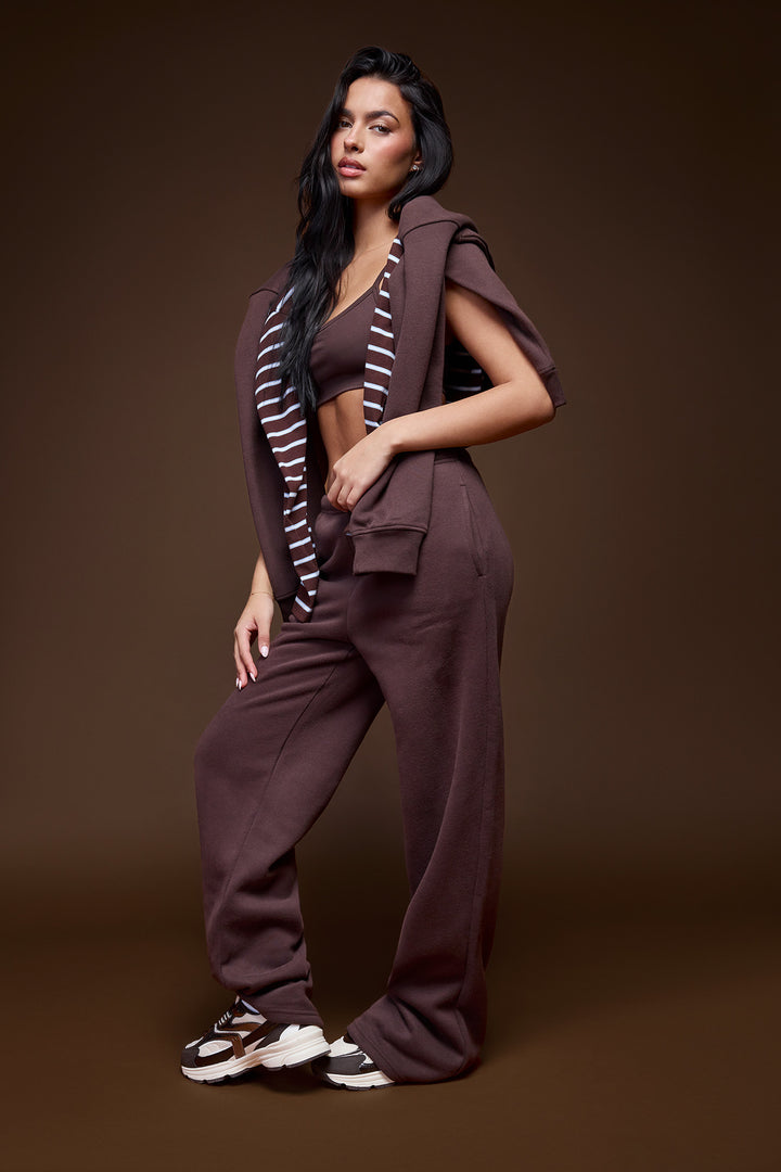 Luxe Fleece Wide Leg Sweatpant