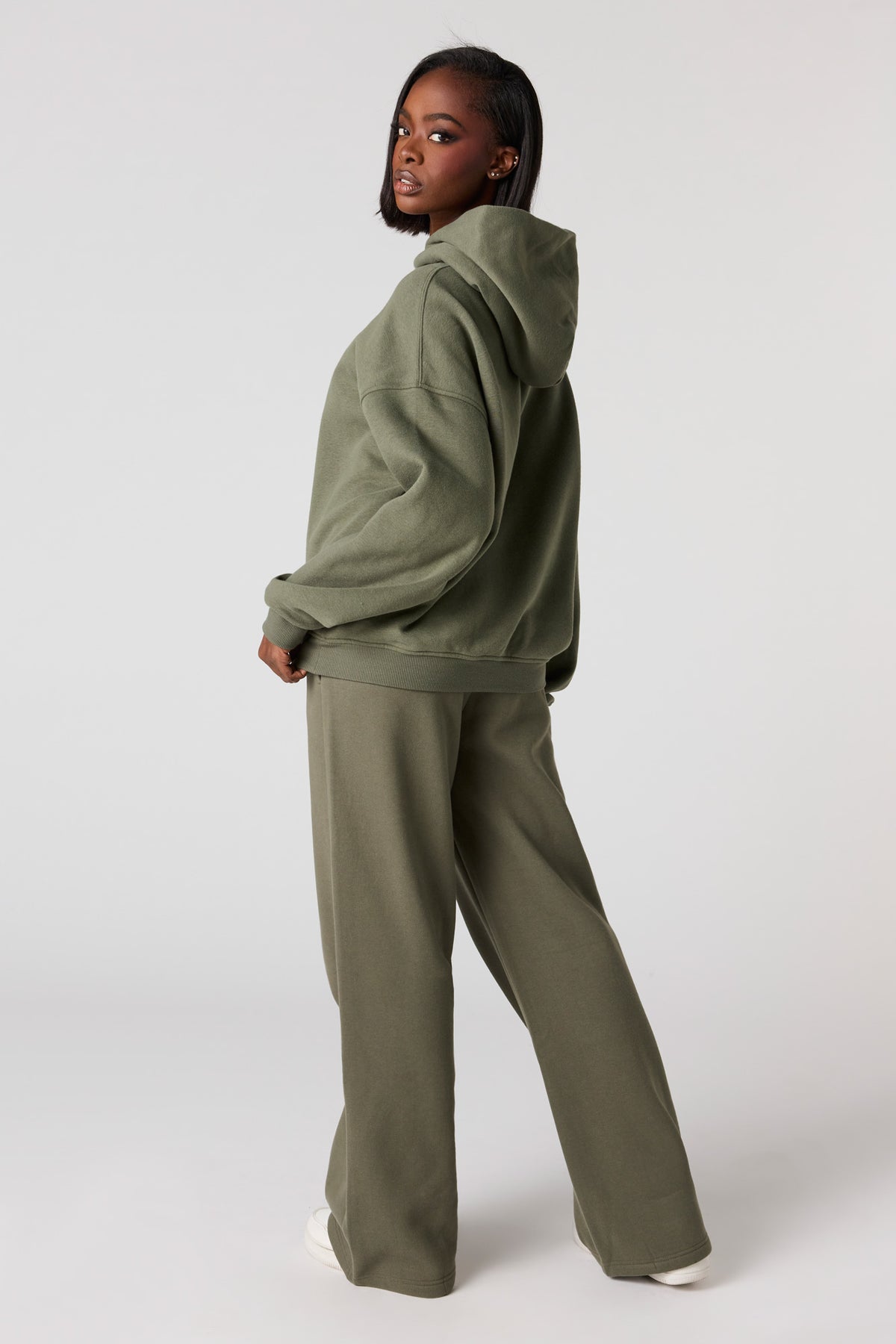 Vue alternative 3. Pantalon d'entraînement baggy à taille basse en molleton