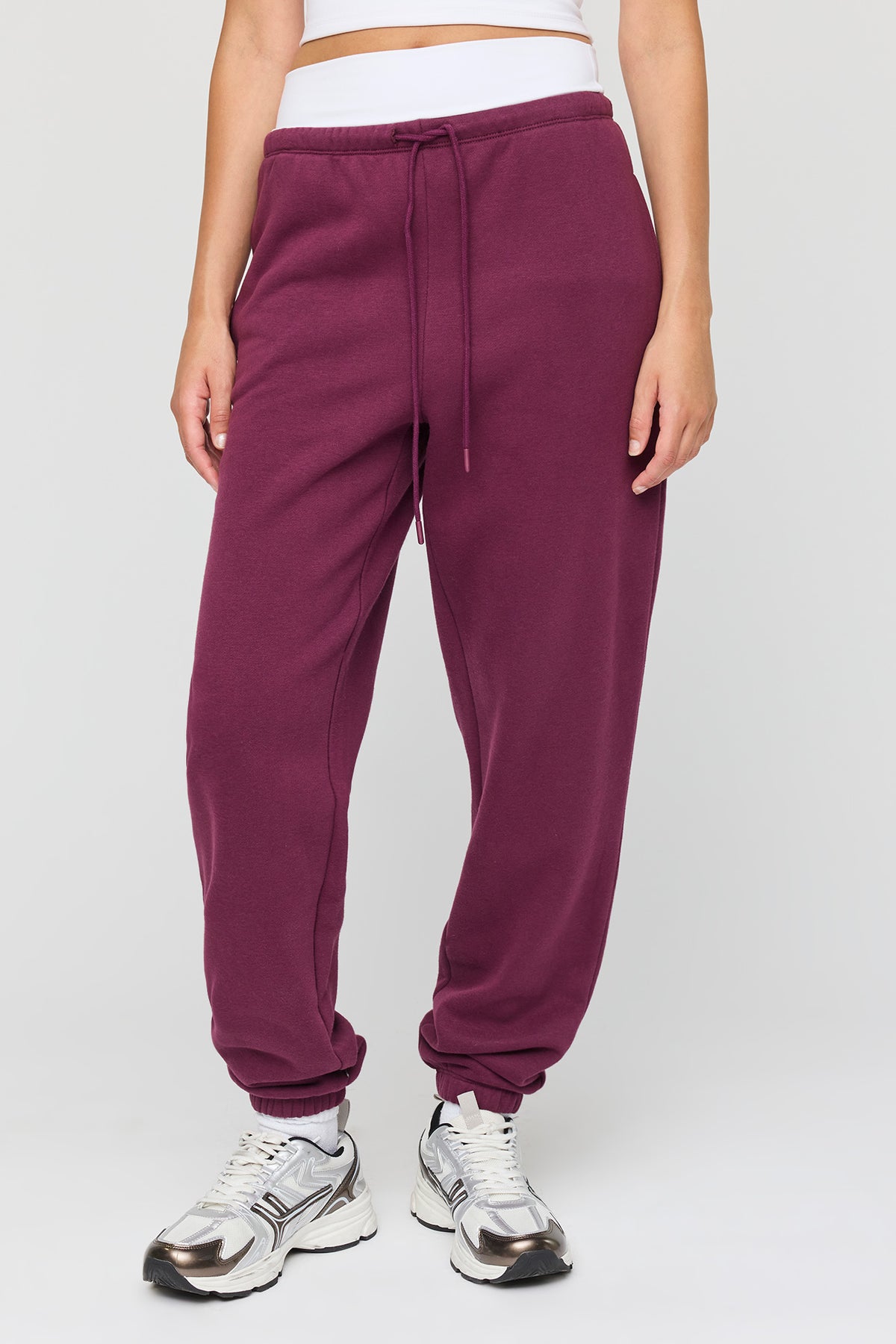 Vue alternative 2. Jogger à taille basse en molleton de luxe