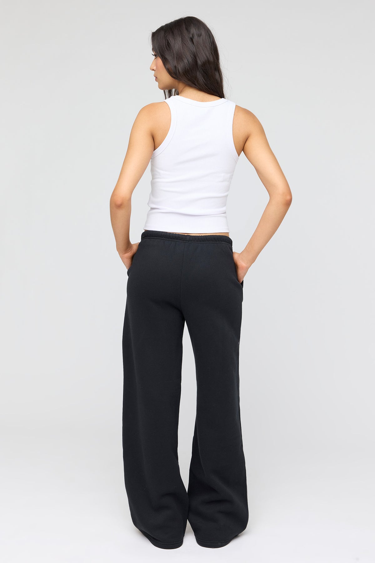 Vue alternative 3. Pantalon d'entraînement à jambe large en molleton de luxe