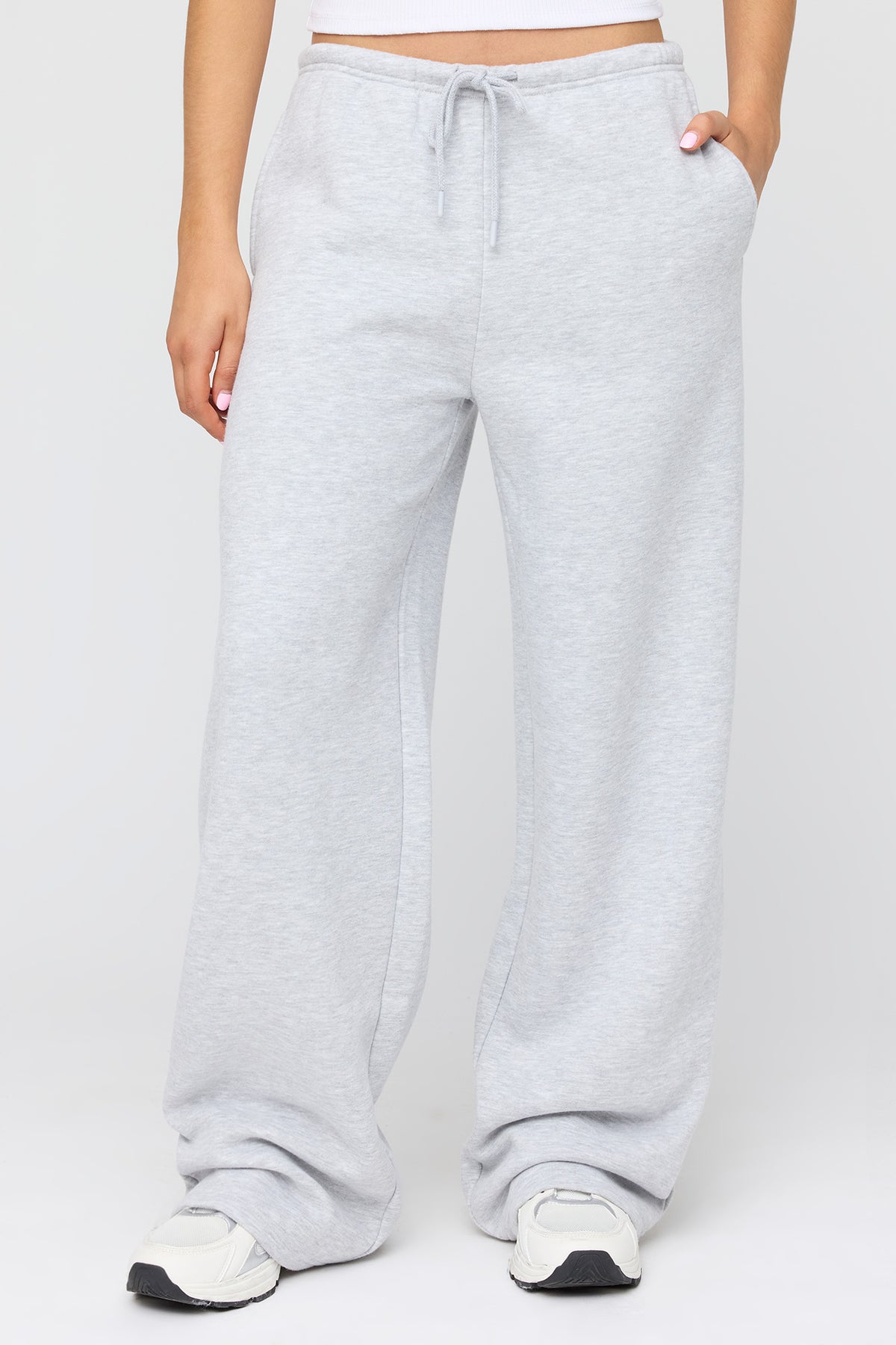 Vue alternative 2. Pantalon d'entraînement à jambe large en molleton de luxe