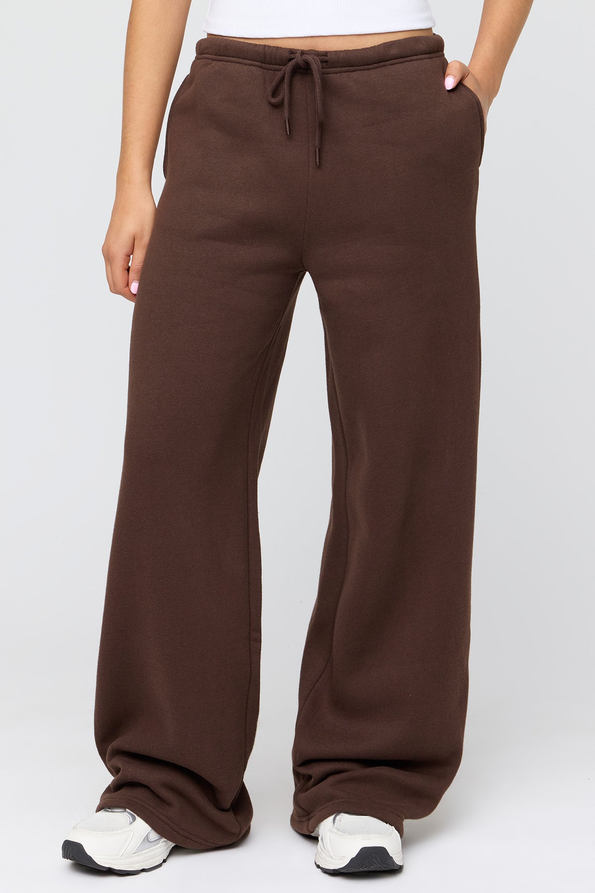 Vue alternative 2. Pantalon d'entraînement à jambe large en molleton de luxe