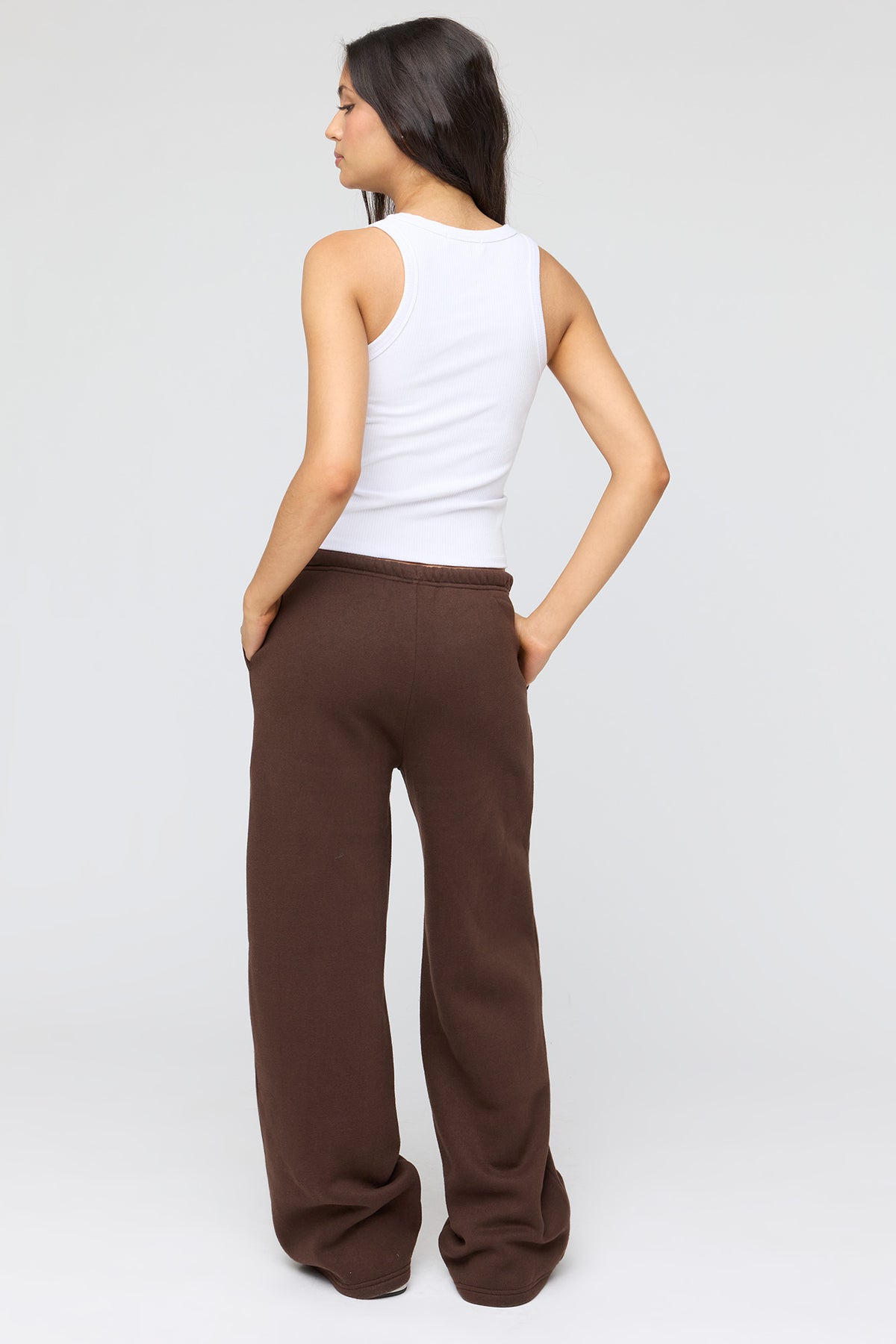 Vue alternative 3. Pantalon d'entraînement à jambe large en molleton de luxe