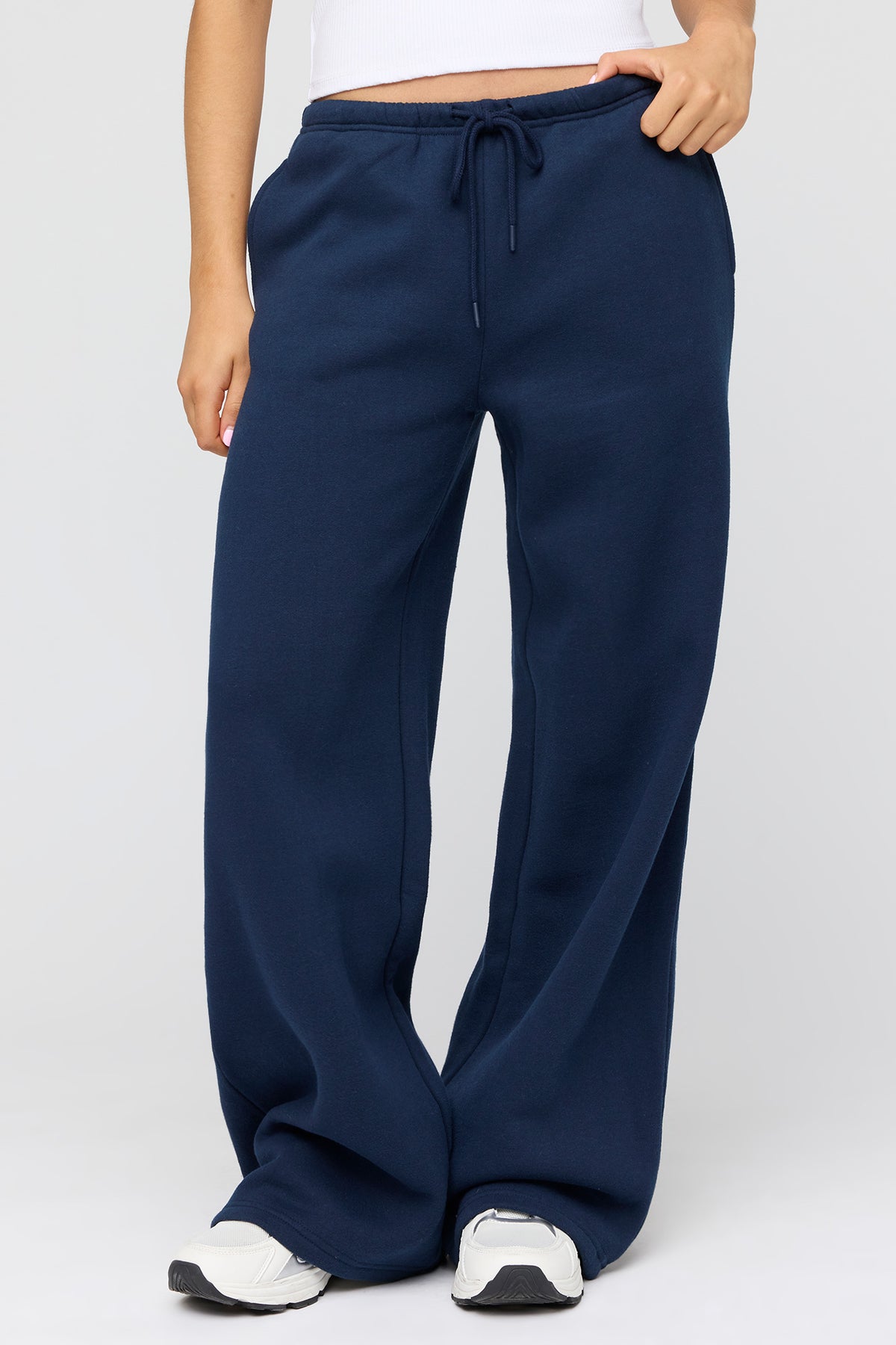 Vue alternative 2. Pantalon d'entraînement à jambe large en molleton de luxe