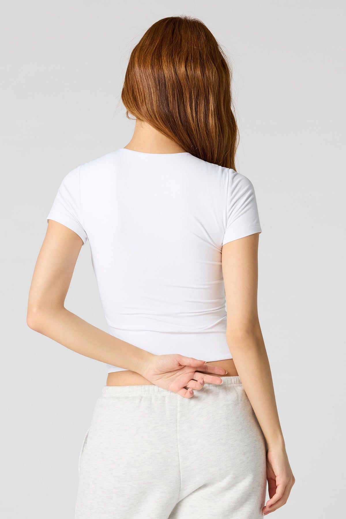 Alt View 8. Contour Classic T-Shirt - Light Pink