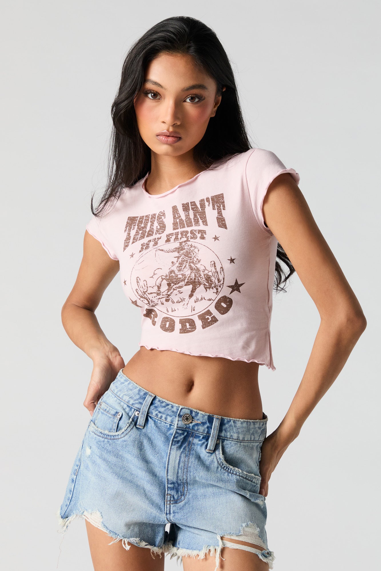 Rodeo Graphic Cropped T-Shirt