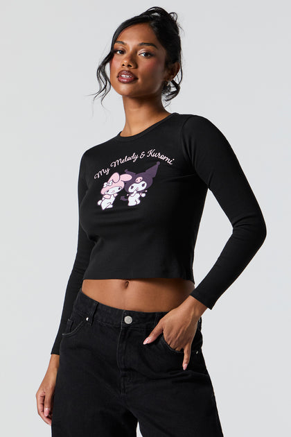 My Melody & Kuromi Graphic Long Sleeve Top – Urban Planet