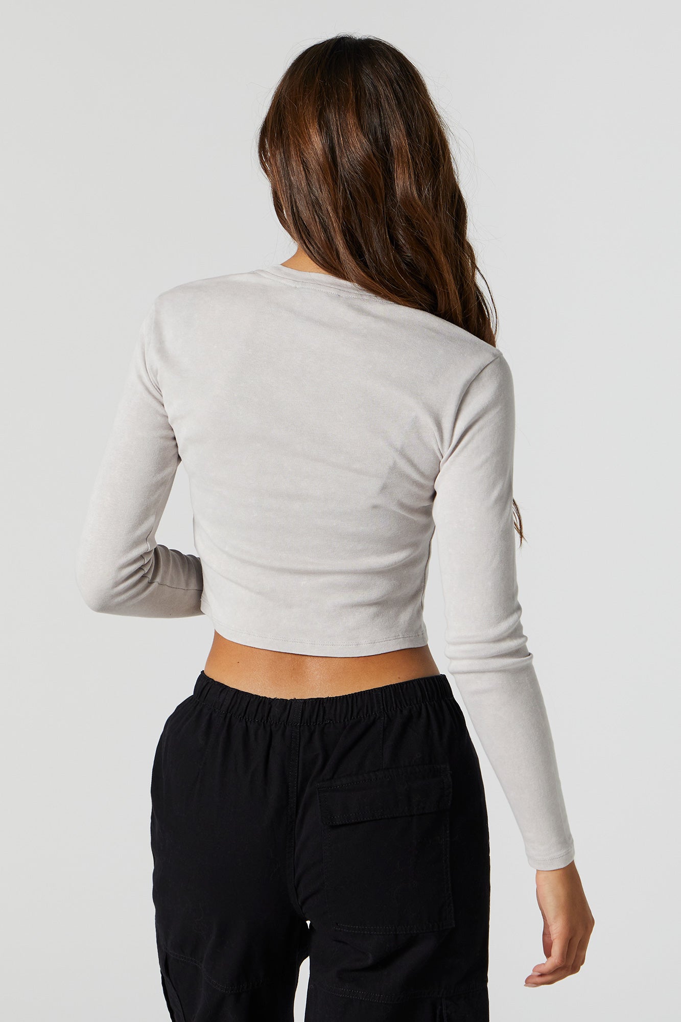 Believe Graphic Cropped Sleeve Top