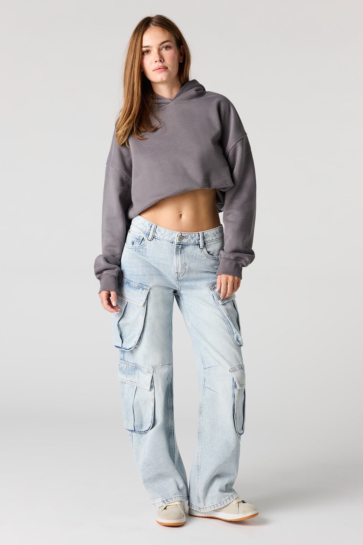 Jean cargo en denim
