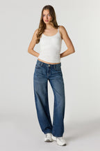 Low Rise Barrel Jean