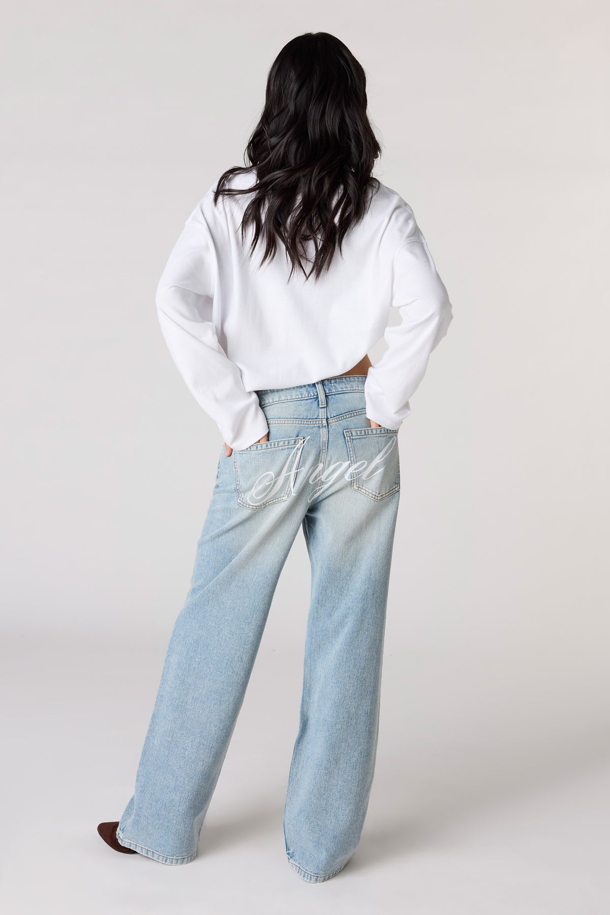 Vue alternative 4. Jean baggy imprimé à taille basse